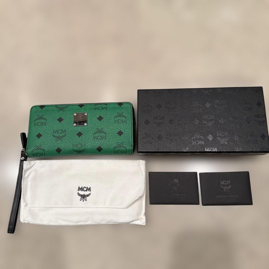 MCM グリーン 長財布