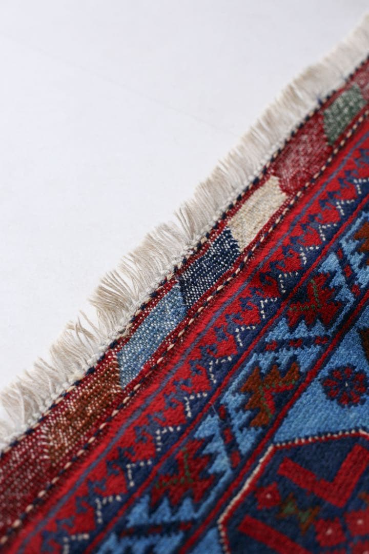 【新品】143cm×100cm アフガニスタン　トライバルラグ　ソファサイズ