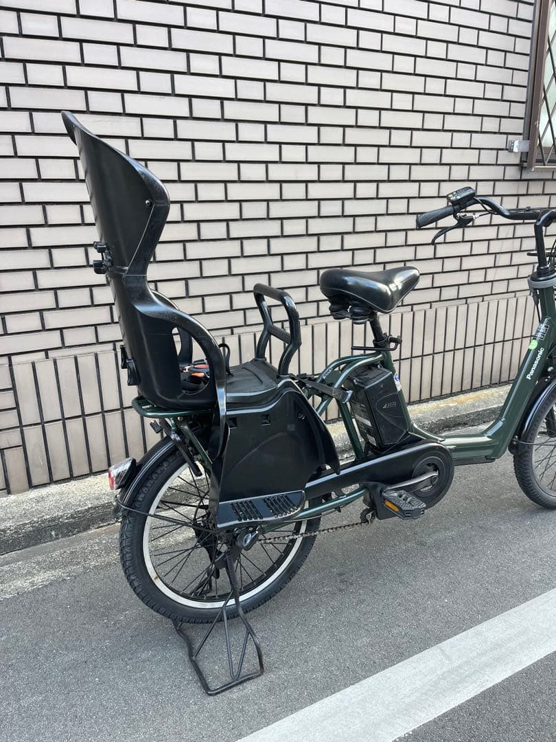 【大阪市検定】パナソニック子供乗せ電動アシスト自転車20インチ防犯登録込み
