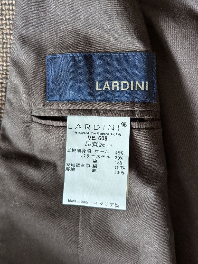 【あいさん専用】LARDINI メンズ スーツ　ベスト　ジレ ブラウン系