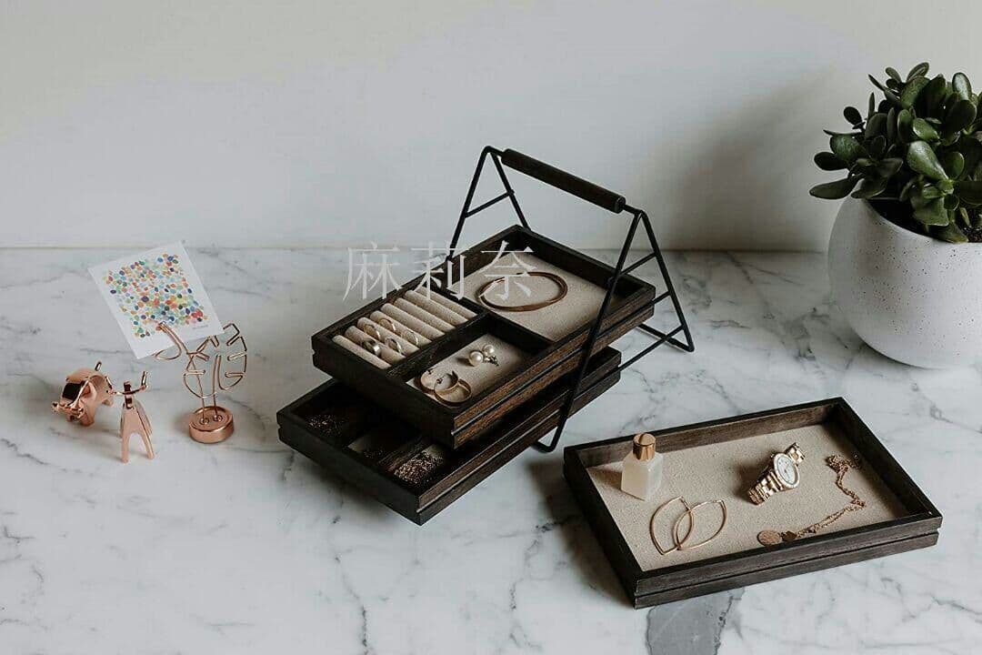 ジュエリー収納 ジュエリーボックス ケース アクセサリー収納 ウォルナットm