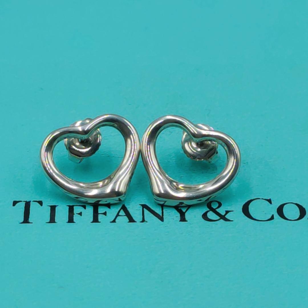 TIFFANY&Co.　ティファニー オープンハート ピアス 純正キャッチ
