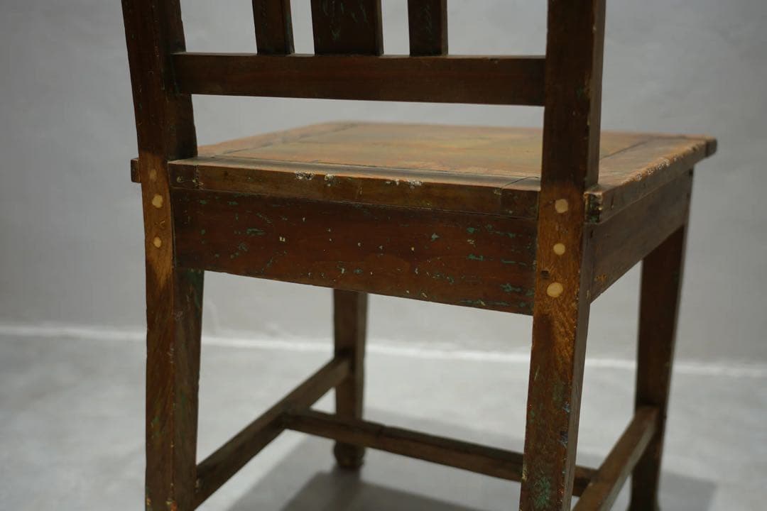 フランスアンティーク　アトリエチェア　古木　椅子