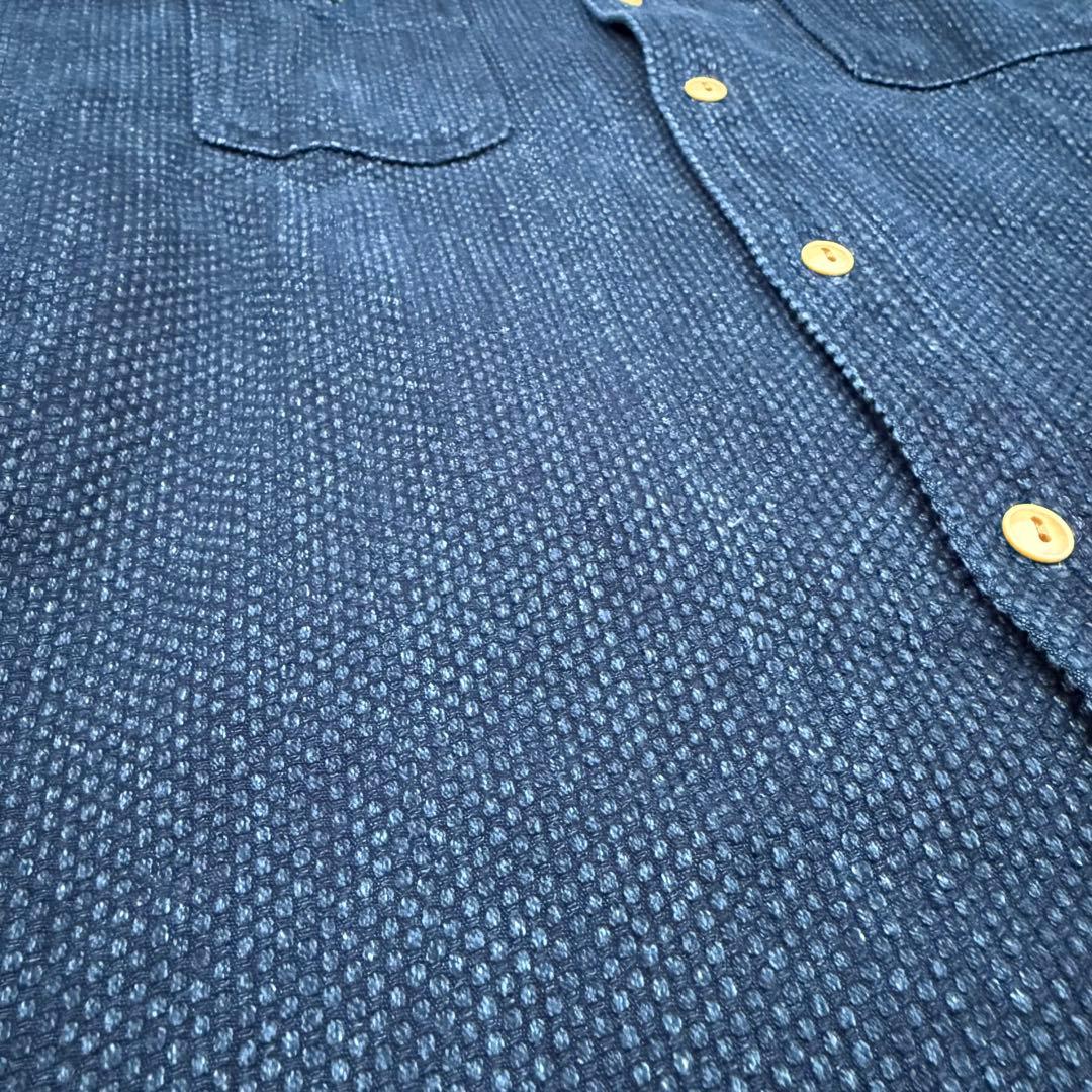 トップス Blue Trick / Sashiko Indigo Work Shirt 4