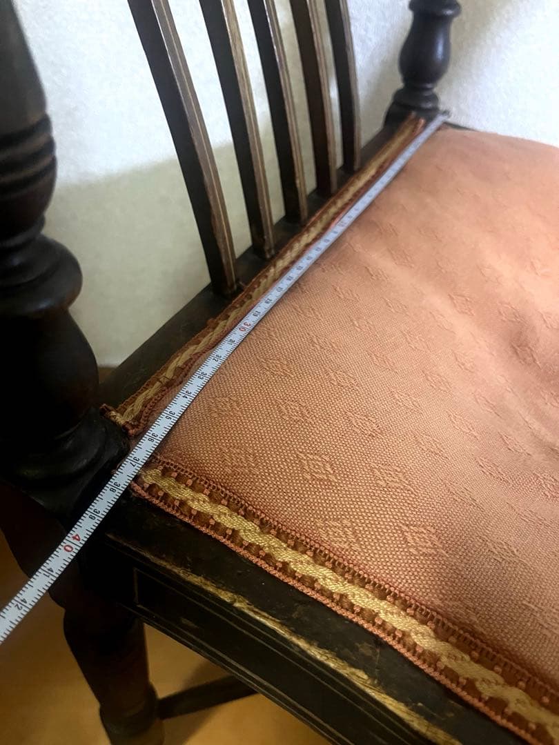 お値下げ中　英国　イギリス　アンティーク椅子　象嵌　コーナー木製コーナーチェア