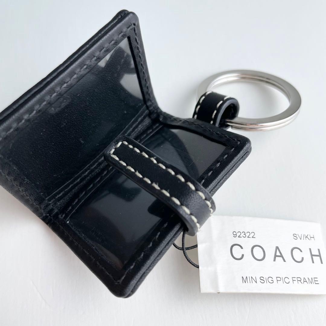 コーチ バッグチャーム ピクチャーフレーム ハート シグネチャー 新品保管