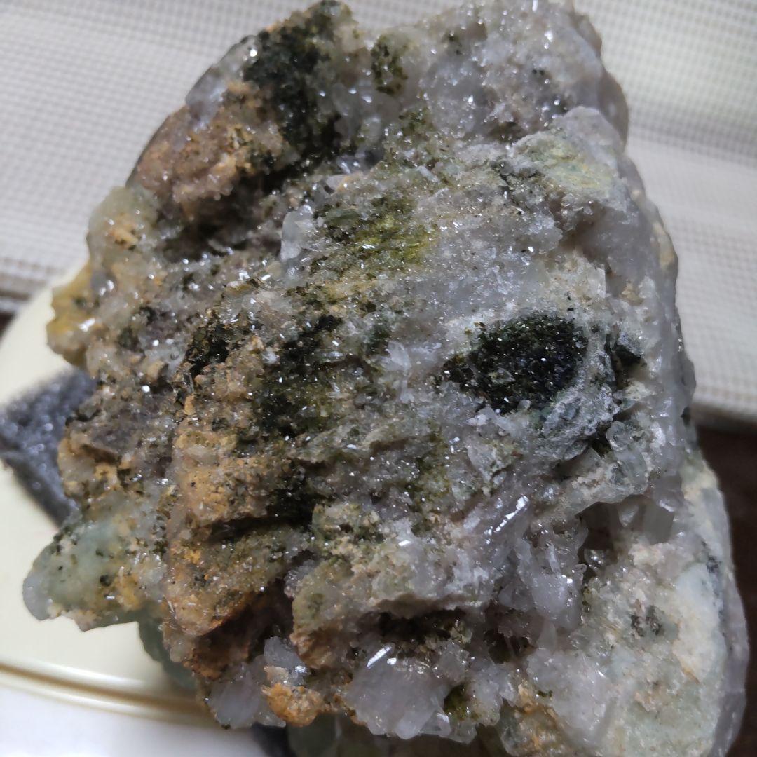 ぶどう石、魚眼石(494g、美標本)