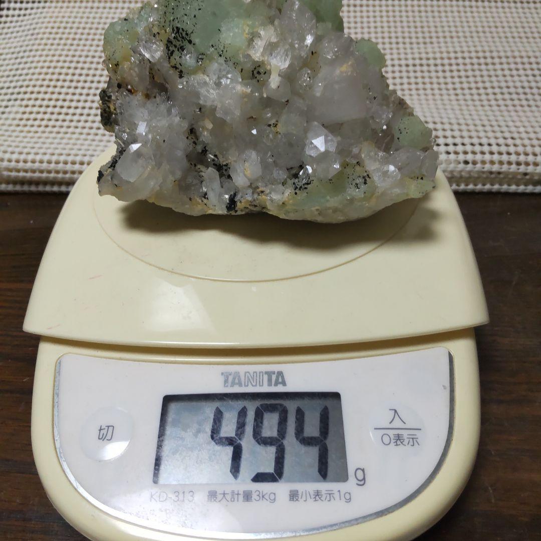 ぶどう石、魚眼石(494g、美標本)