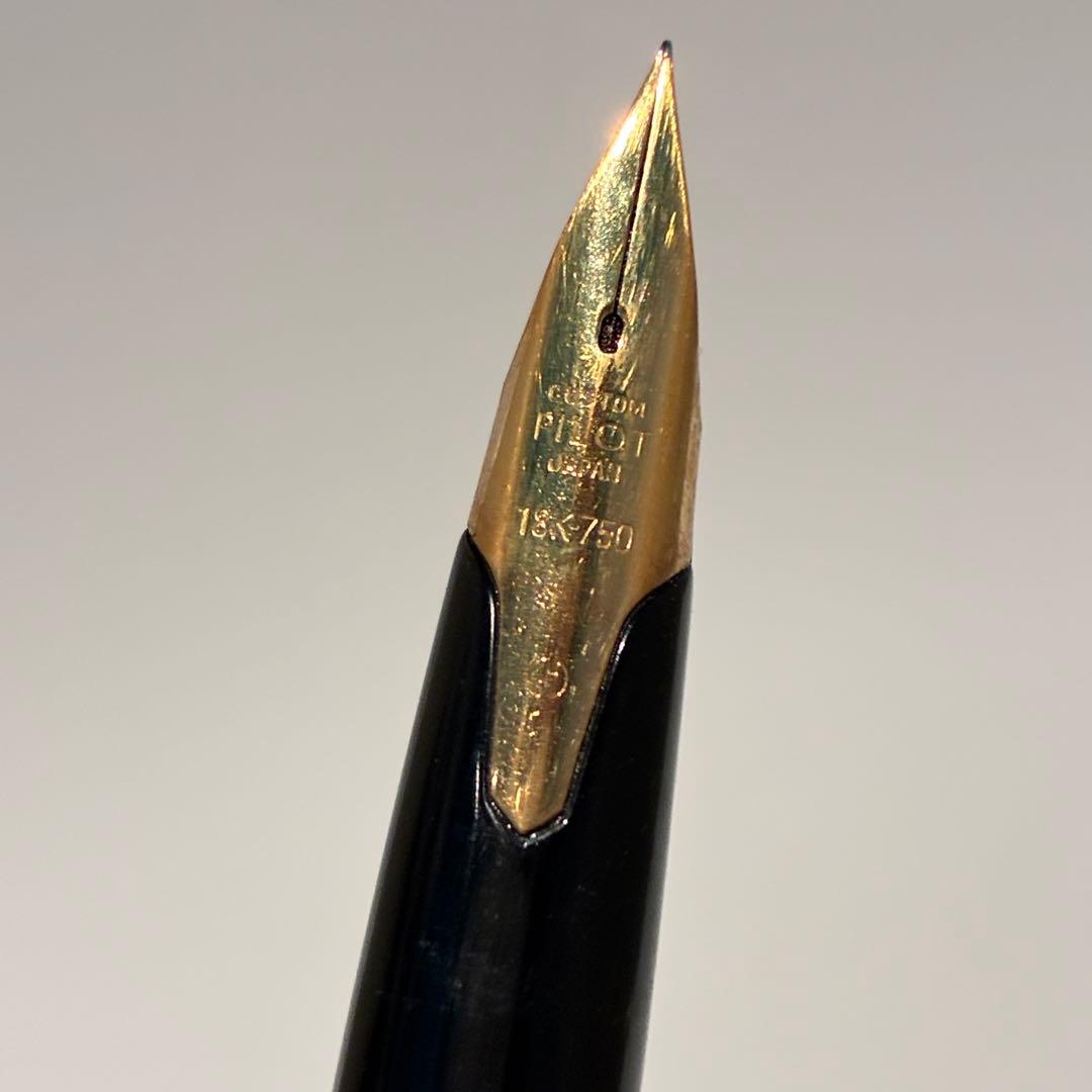 パイロット スターリングシルバー 万年筆 18K-750 菊 アンティーク