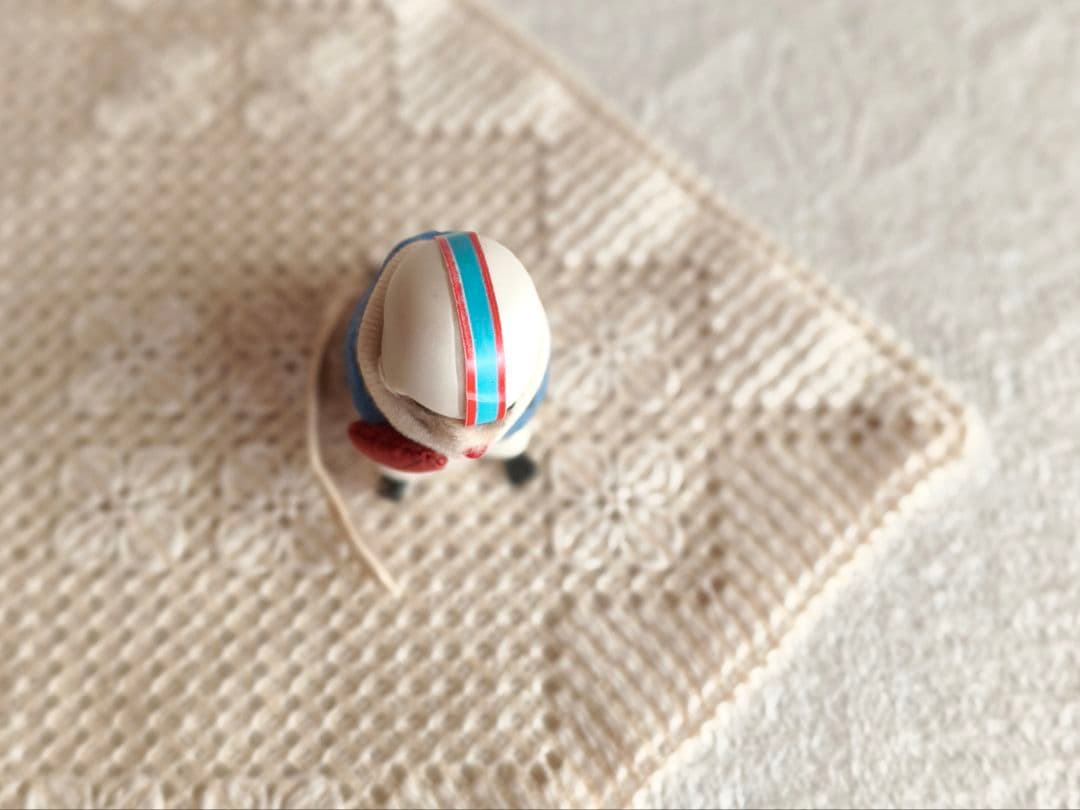 * vintage figure ❀ふんわり可愛い ラグビー選手の ネズミくん