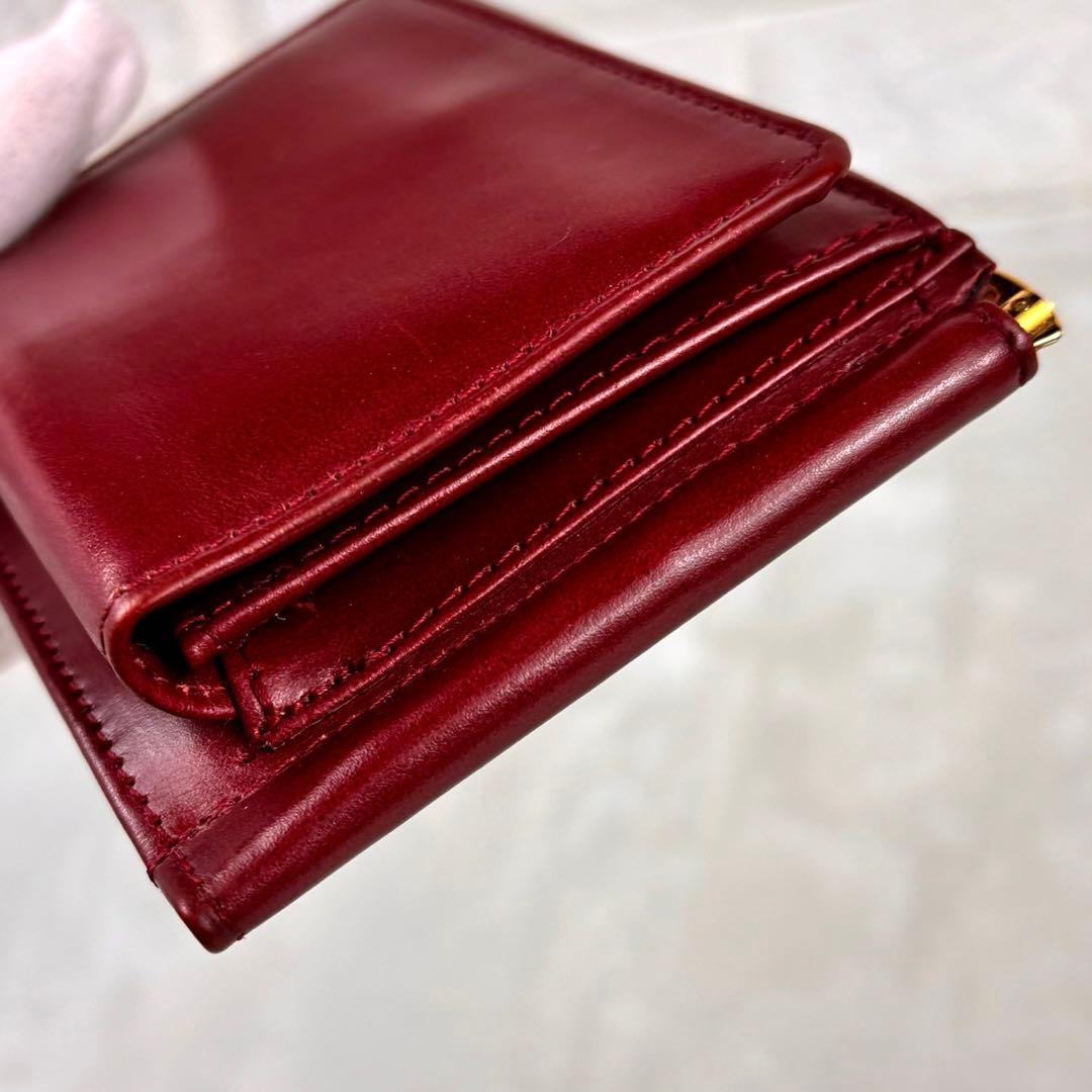 GLEN グレンロイヤル マネークリップ 二つ折り 財布 赤