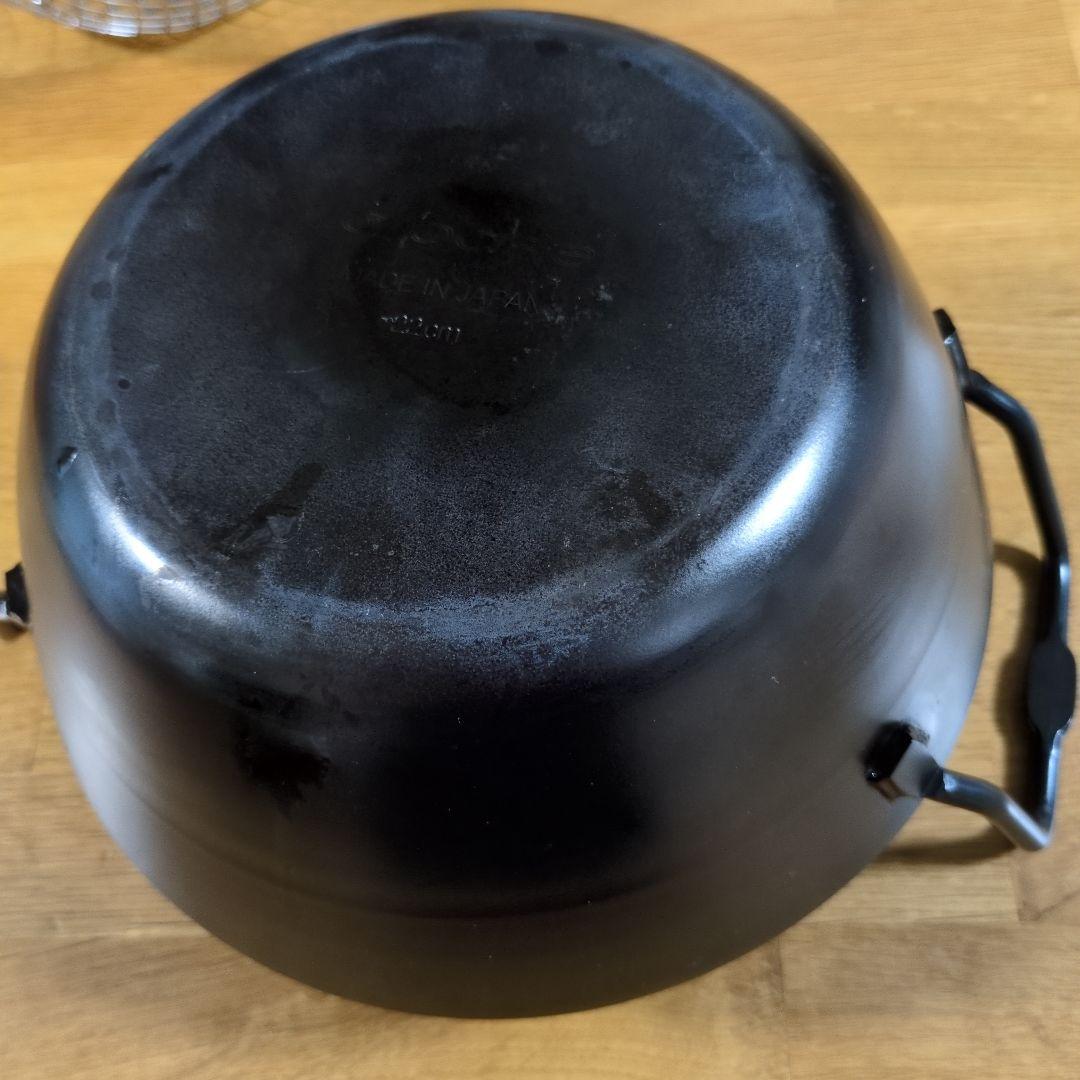 中型 揚げ物鍋 ストレーナー付き