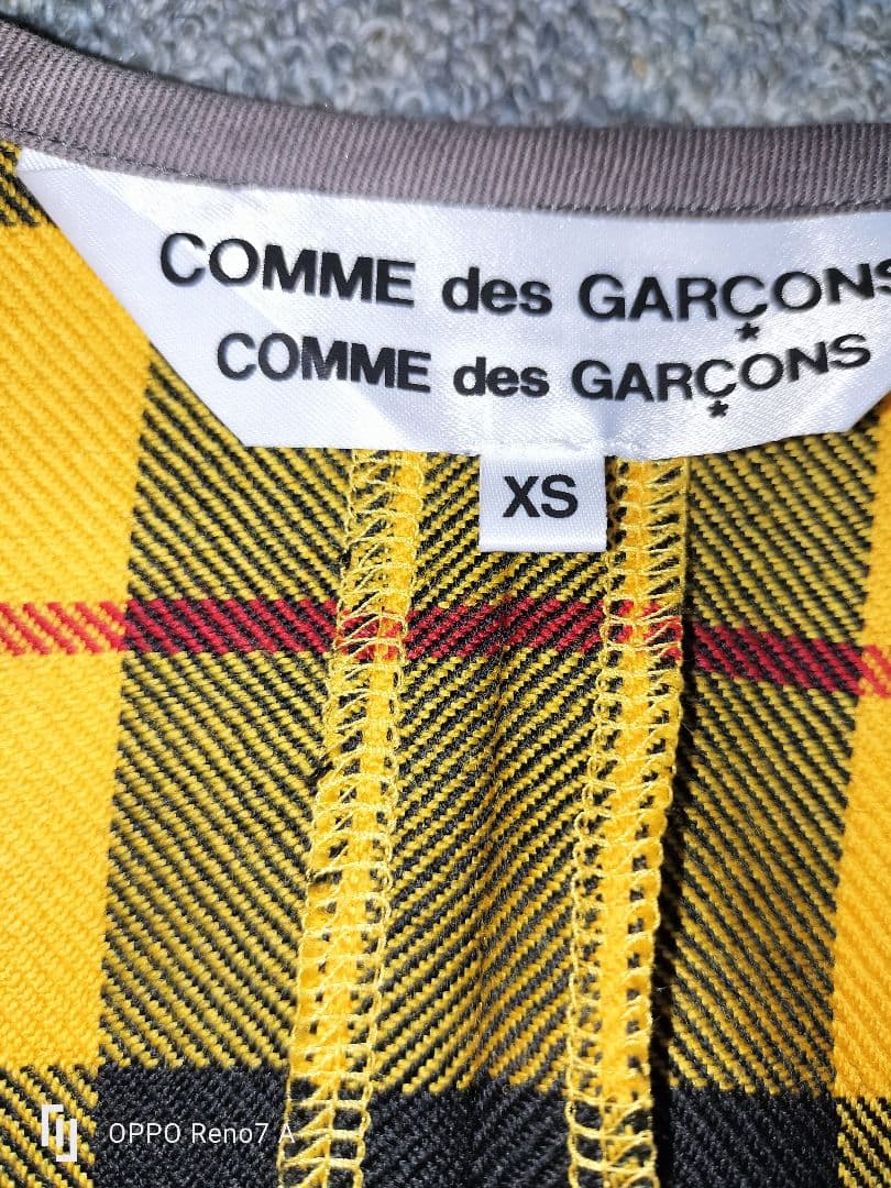 COMMEdesGARCONS コムコム タータンチェックインナージャケット