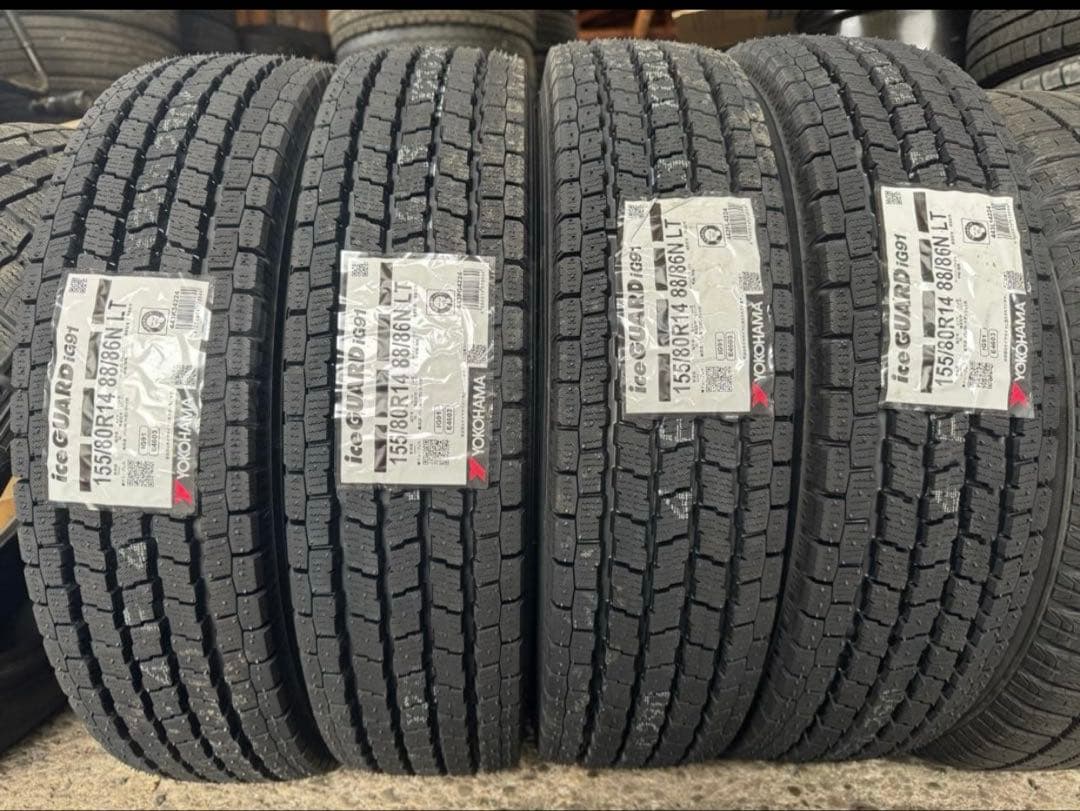 ①リク 新品 ヨコハマ ig91 155/80R14 88/86N LT