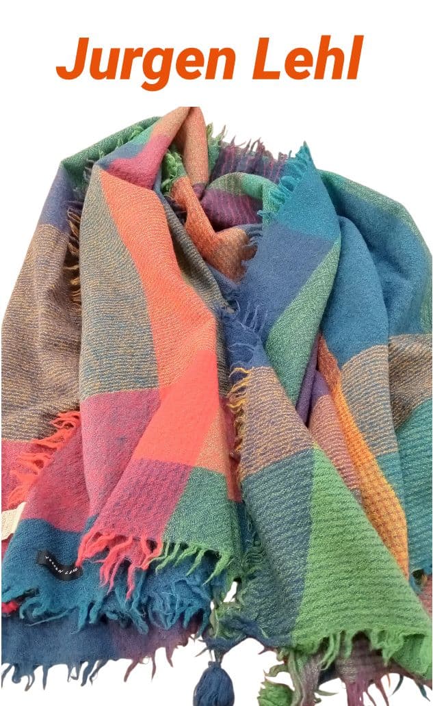 お値下げ❗️ヨーガンレール　ブランケット　ストール　ショール　膝掛け　毛100%