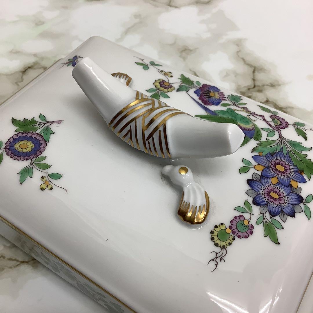 【未使用‼︎】MEISSEN マイセン 小物入れ タバコ入れ 金装 花 鳥 レア