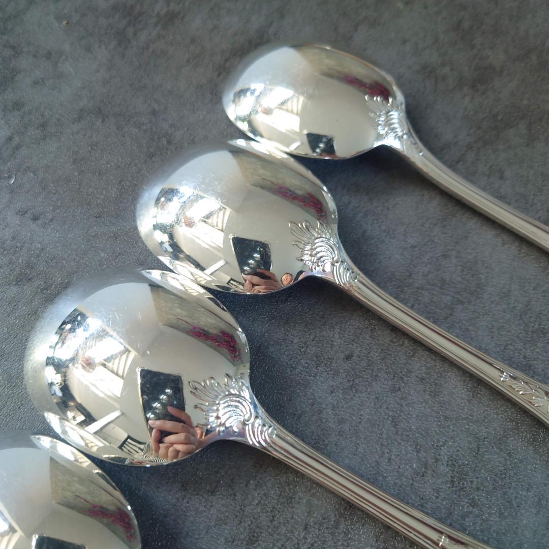 希少 美品 クリストフル マルリー コンソメスプーン 6点