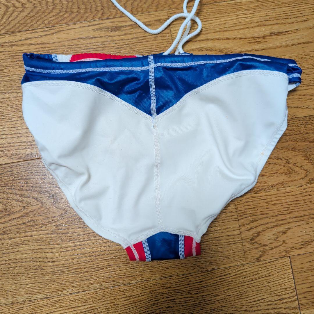 Mizuno 競泳水着 青/白/赤