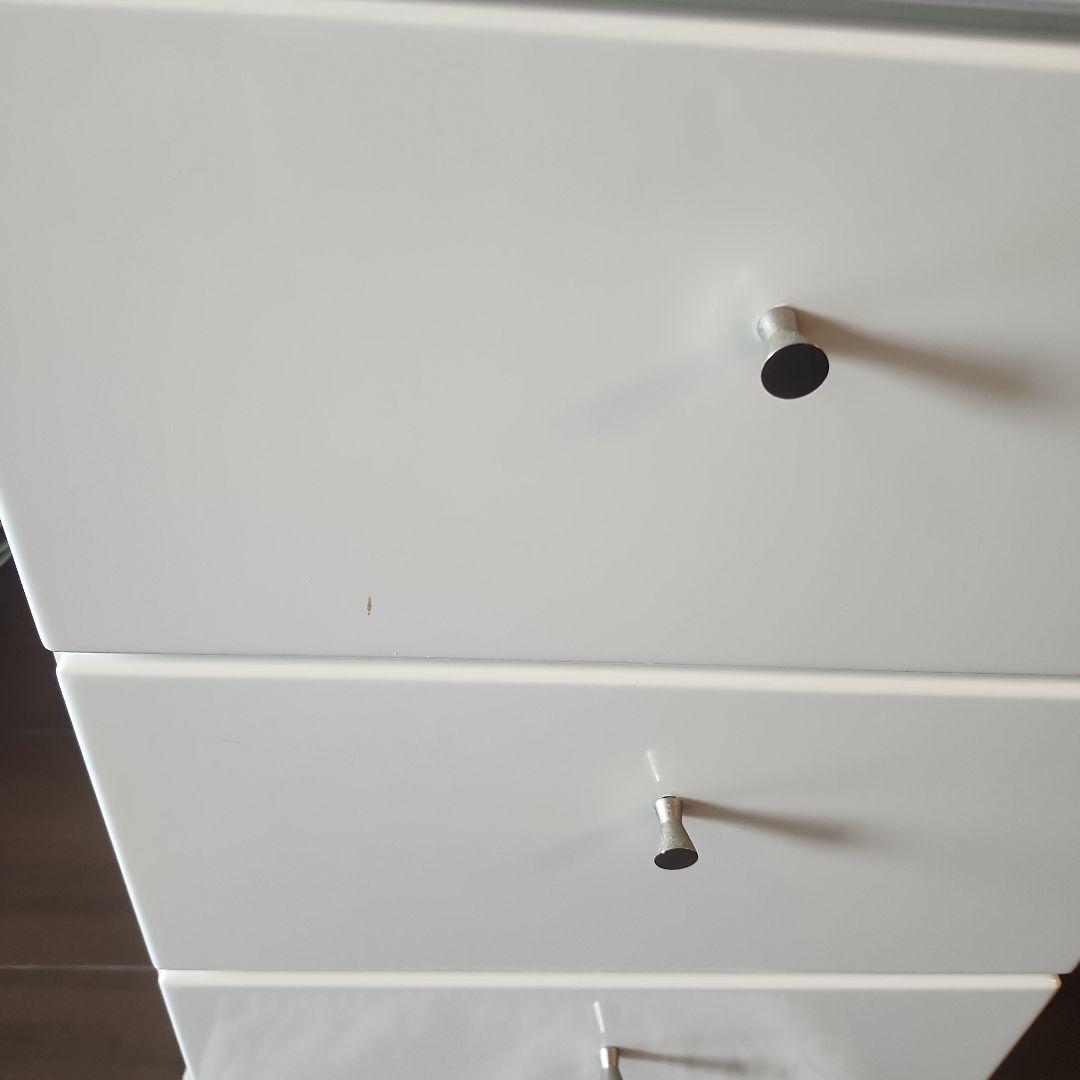 配送料込 ニトリ ハイチェスト8段　白