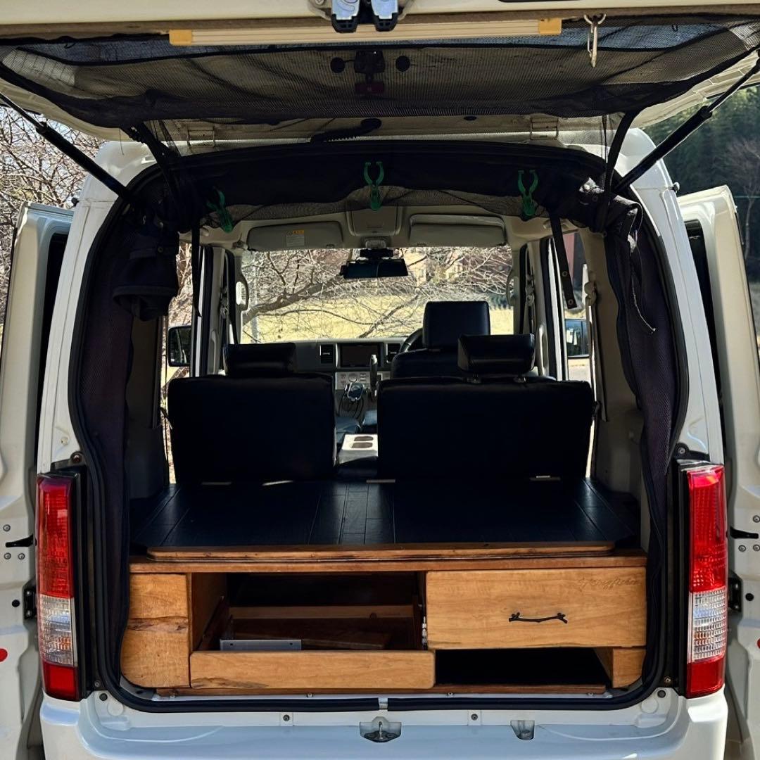 エブリイワゴンDA64W専用簡易ベッド展開収納 マーゴンさん専用