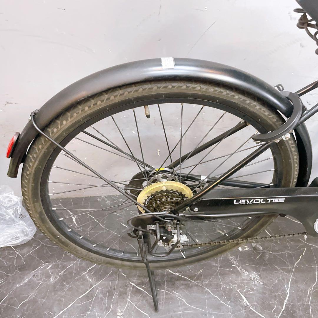 引き取り価格 荷物台【981】《限定》ママチャリ LEVOLTE ブラック