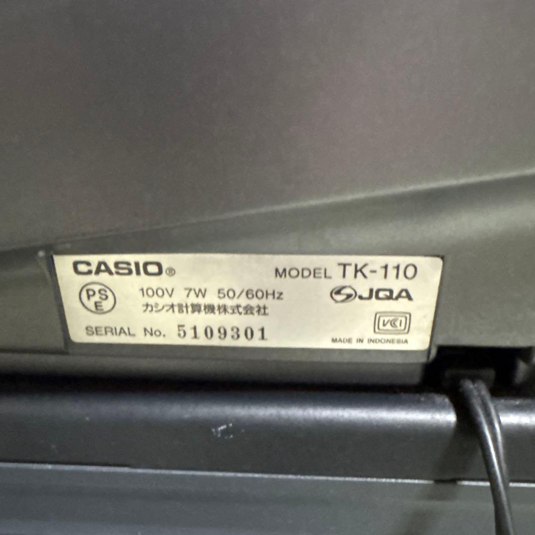CASIO カシオ　TK-110 電子レジスター　レジ　店舗　電卓　レシート