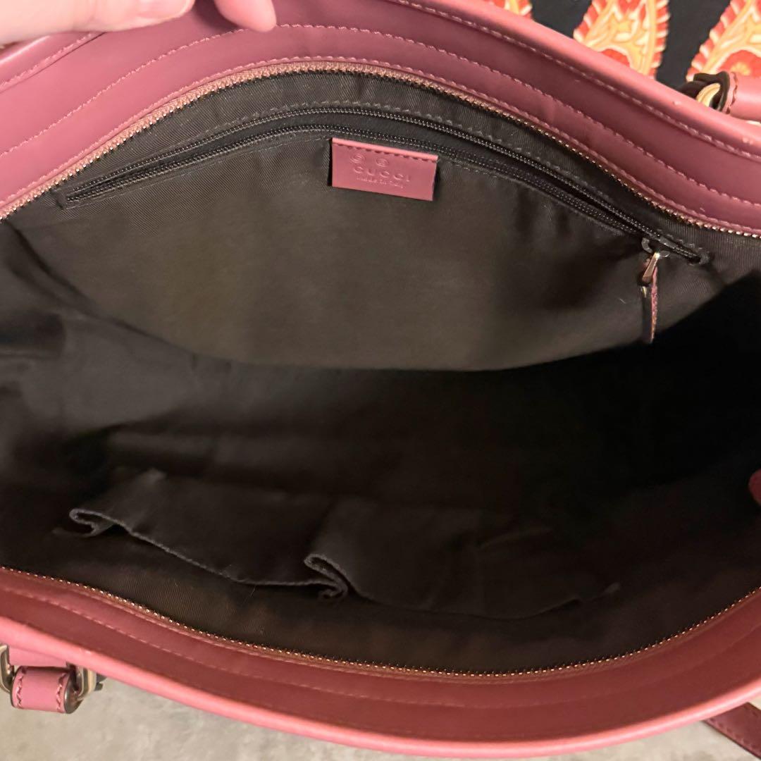 【美品】GUCCI グッチ 2way キャンバストート ショルダーバッグ