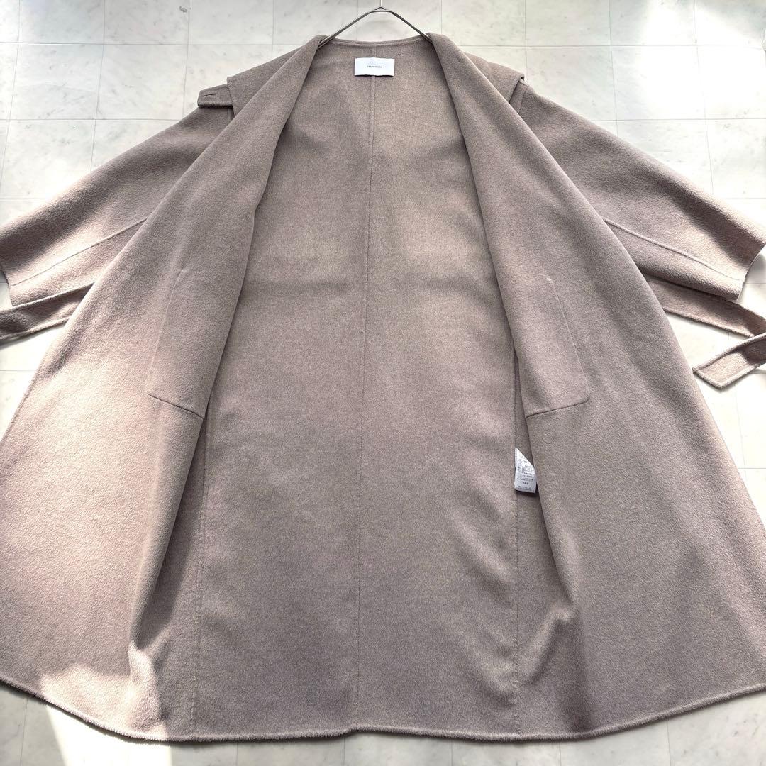 フレームワーク 24AW 美品 SUPER160'sフーディコート ロングコート