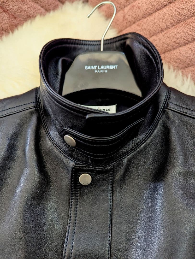 s*n様 新品人気　2023/24SS　サンローラン　LOOK19　ラムスキン