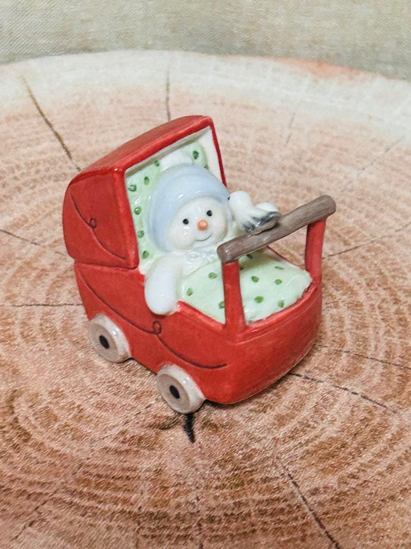 ロイヤルコペンハーゲン スノーマン ベビー ベビーカー 置物 箱付き