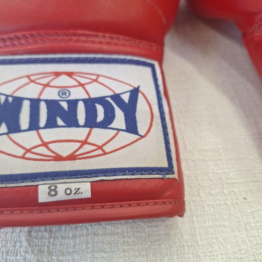 WINDY ボクシンググローブ 8 oz 赤 中古・美品①