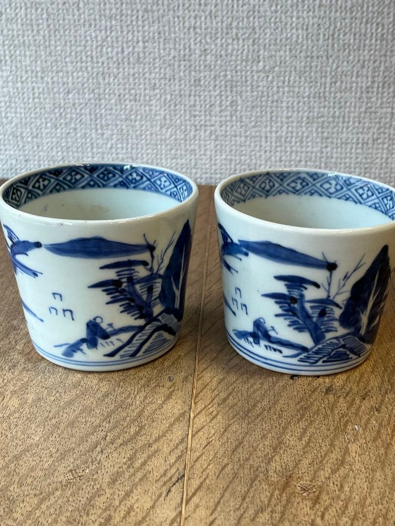 古い蕎麦猪口　そばちょこ　湯呑み　古雑貨　アンティーク　昭和レトロ