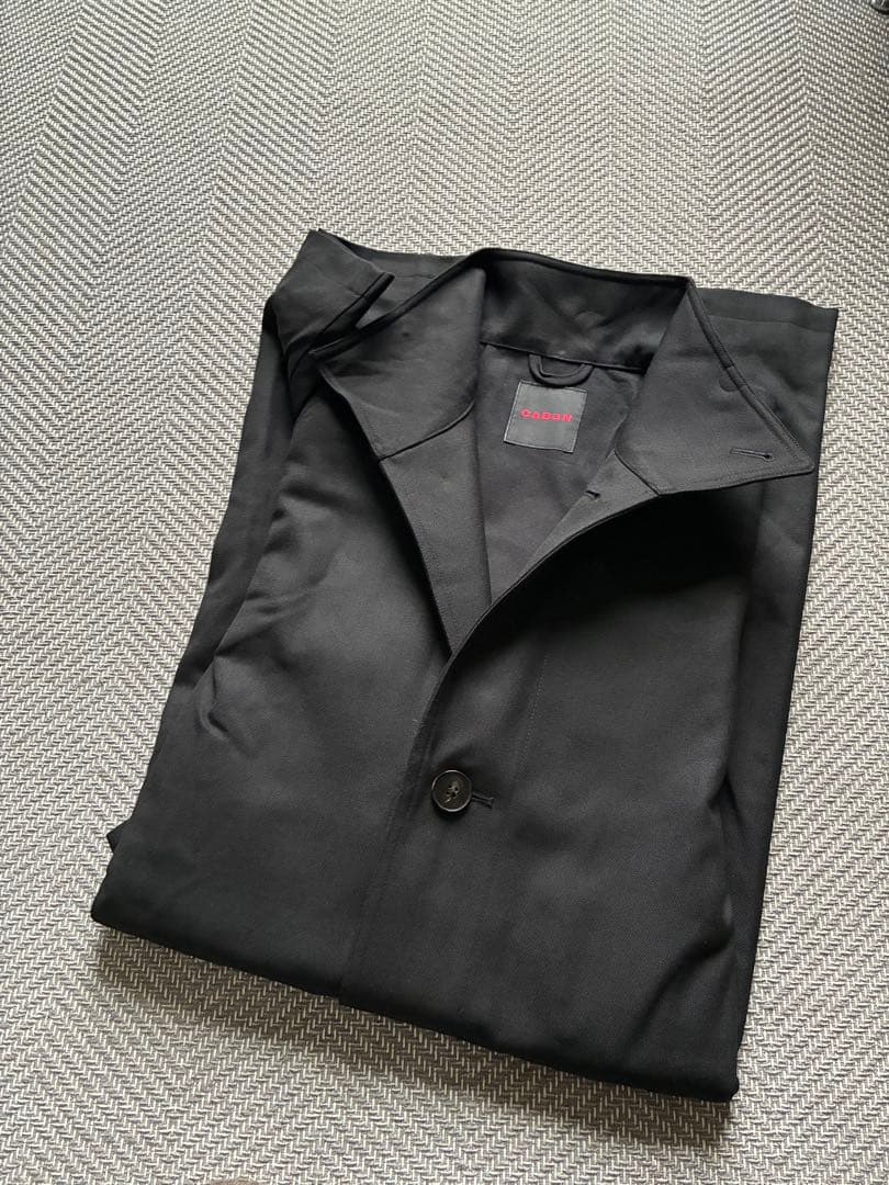 CABaNキャバン ウールギャバジン スタンドカラーコート