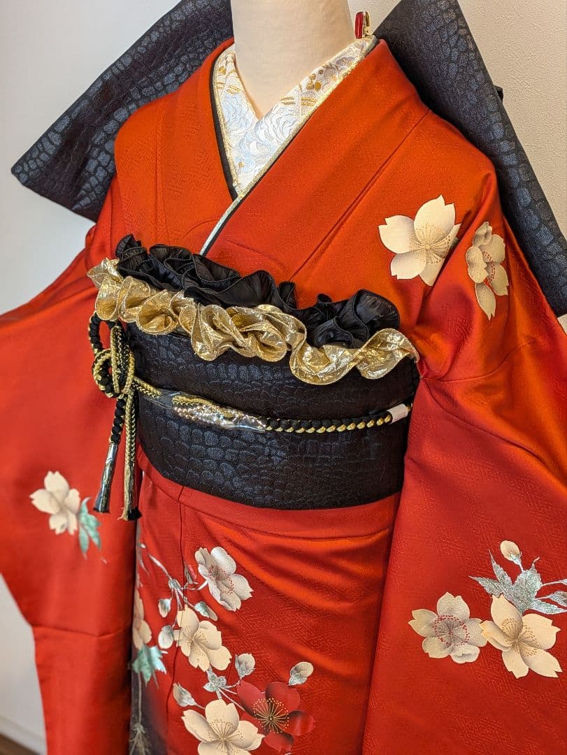 ⭐︎様 振袖フルセット 身丈162裄66.5 豪華振袖 金銀彩 赤 逸品 成人式