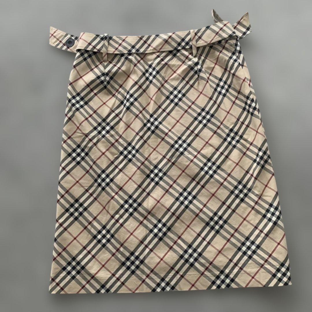 未使用級✨BURBERRYバーバリーブルーレーベル ノヴァチェックスカート