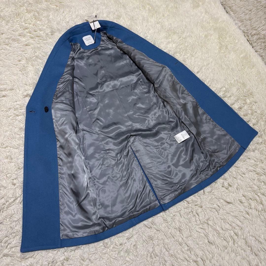 ✨タグ付未使用✨ UNITED TOKYO チェスターコート ブルー カシミヤ混