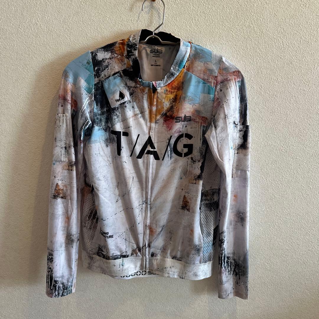 SUB アートプリント サイクリングジャージ L