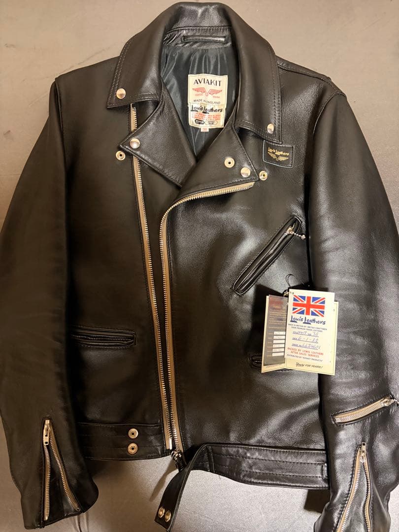 Lewisleathers サイクロン　タイトフィット38 ラットランドシープ