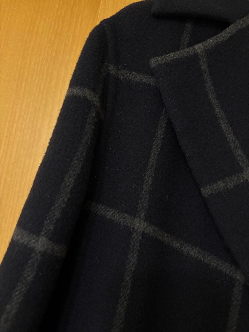 MACKINTOSH LONDON チェスターコート ウール100% チェック柄