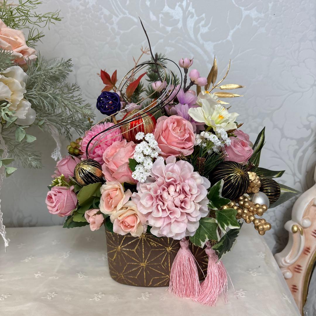 お正月 フラワーアレンジメント おまとめ2点 ayanechann