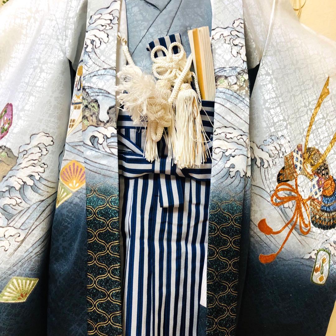 七五三五歳‼️完全️フルセット美品❤️大谷選手柄兜豪華❤️金彩煌びやか 全部ついてる