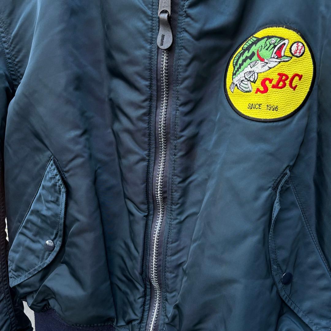 サイズXL ワッペン付 90's希少ヴィンテージ アルファMA-1 米国製