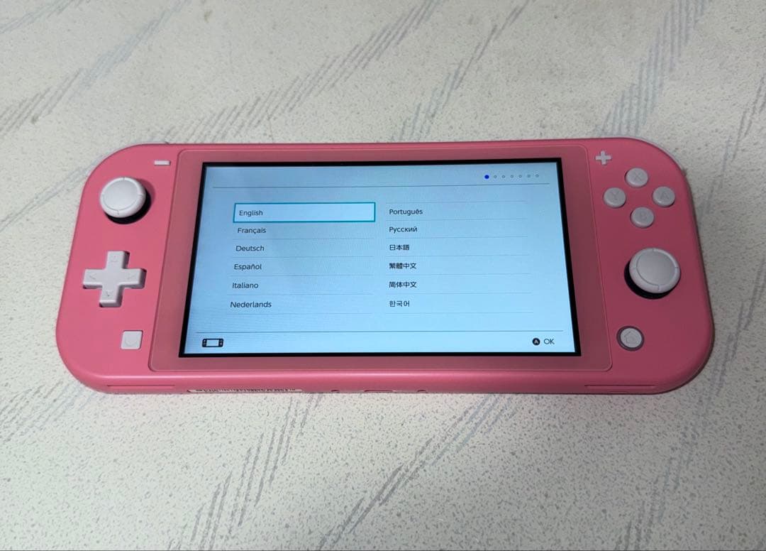し*う様 Nintendo Switch Lite コーラルピンク クリーニング
