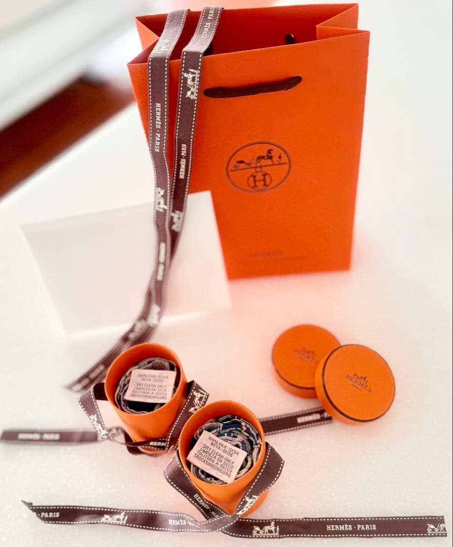 Black Friday価格 ! ！　HERMES エルメス　ツイリー　２本組！