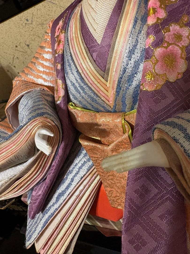 雛人形 七段飾り 15人揃い ①② 親王/官女/五人囃子/随身/仕丁 ※シミあり