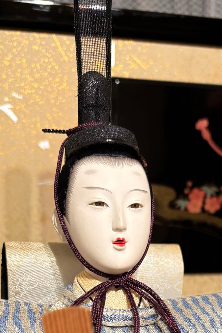 雛人形 七段飾り 15人揃い ①② 親王/官女/五人囃子/随身/仕丁 ※シミあり