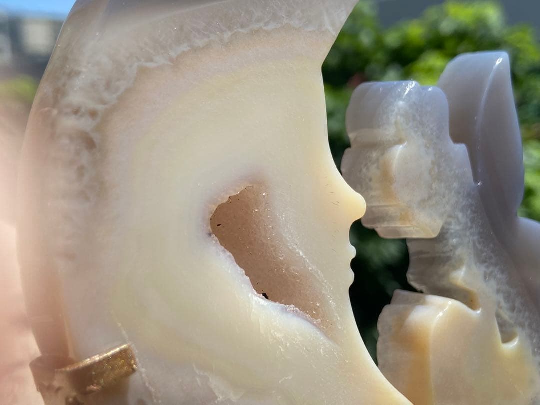 瑪瑙妖精！月⭐️ザクザクジオード⭐️ R61 台座付き