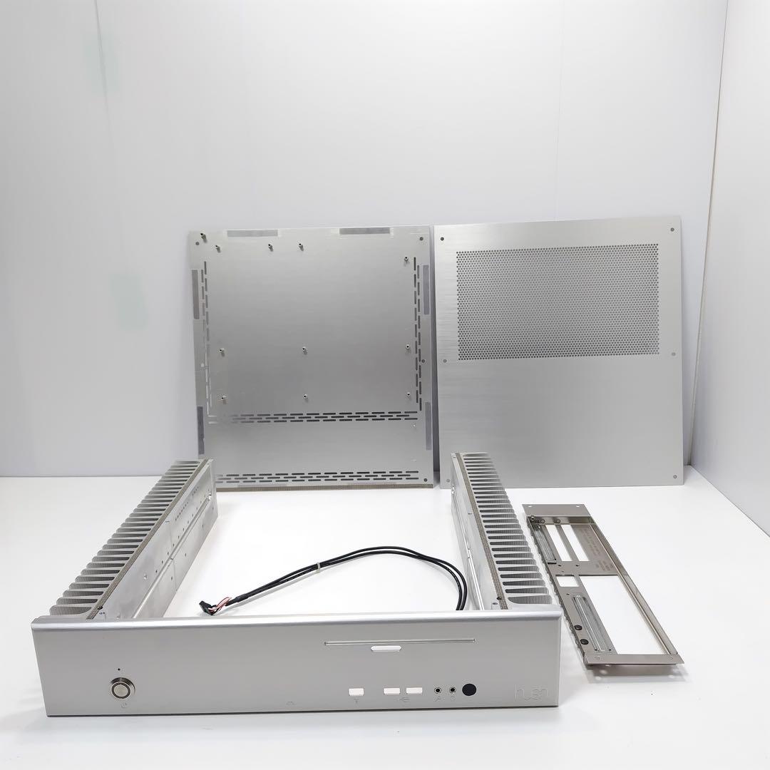 ATX自作PCケース　アルミ 横置き 自作PCケース Hush ATX