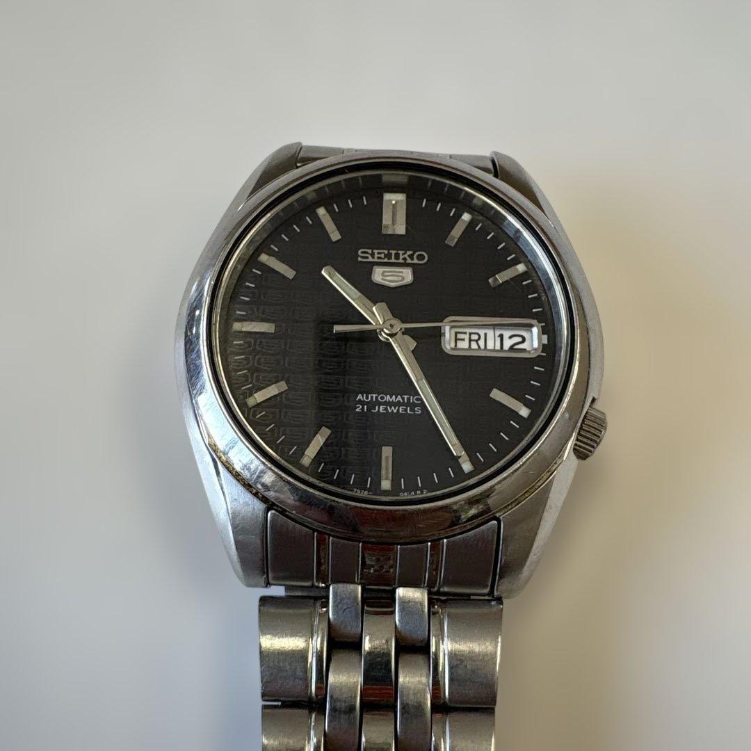 セイコー5 裏スケルトン　自動巻き　完動品