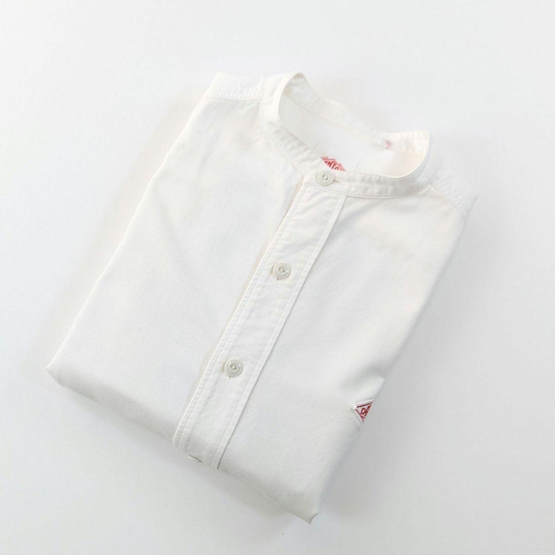 超人気★DANTON　ダントン　YOXバンドカラーシャツ　1.3万　L　ホワイト